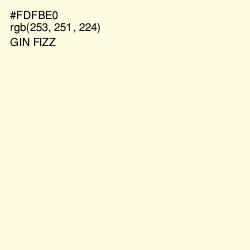 #FDFBE0 - Gin Fizz Color Image